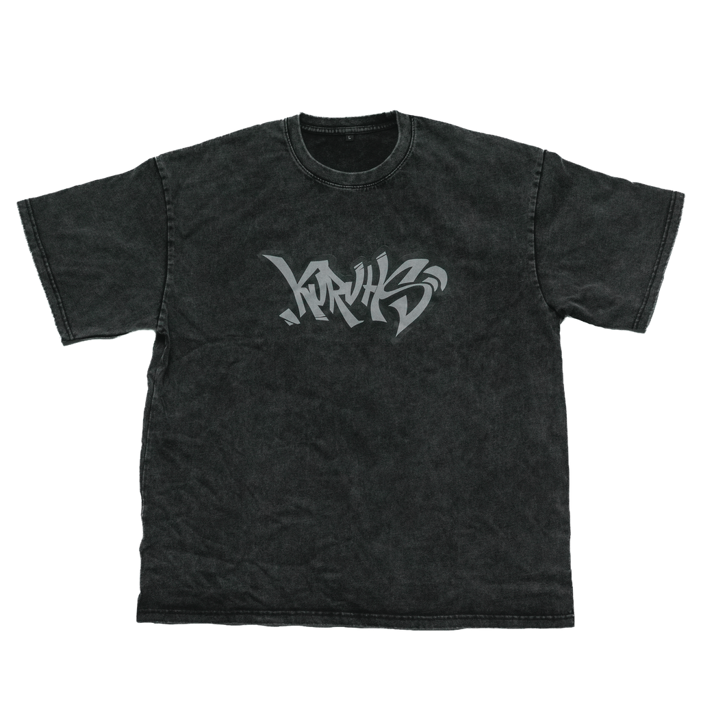 Kuru Oversized Washed Logo Tee