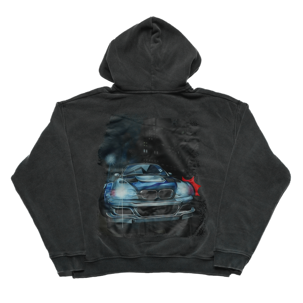 Kuru Boxy Washed Zip-Through Hoodie