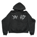 Kuru Boxy Washed Zip-Through Hoodie